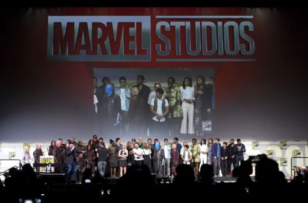 SAN DIEGO, CA - 23. července: Herci a štáb filmů Marvel